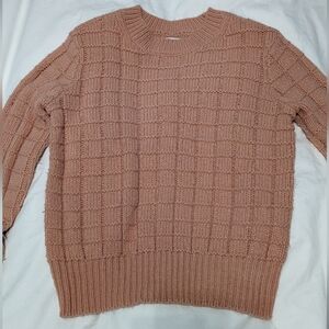 American Eagle Women's Long Sleeve Knit Sweater - Pink Extra Small